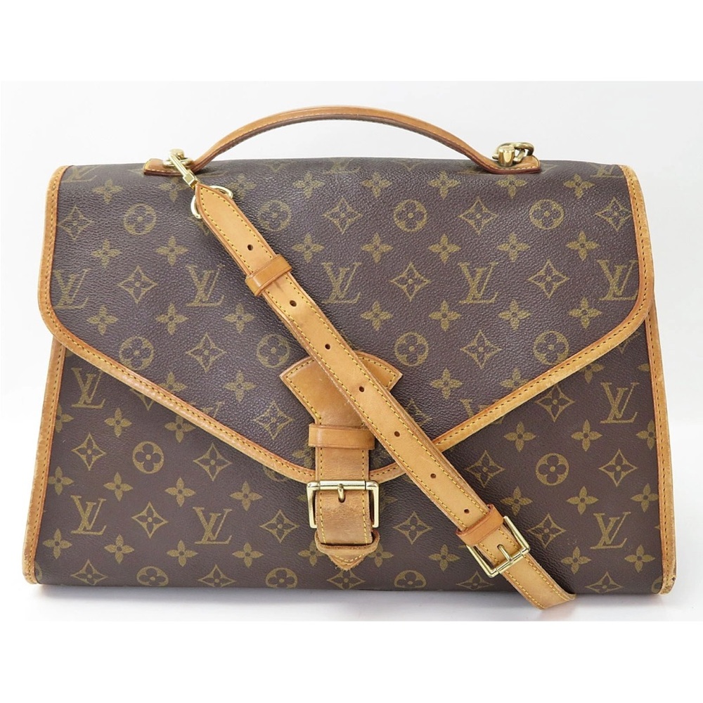 Louis Vuitton Monogram Tan and Brown Briefcase - Picture 2 of 16